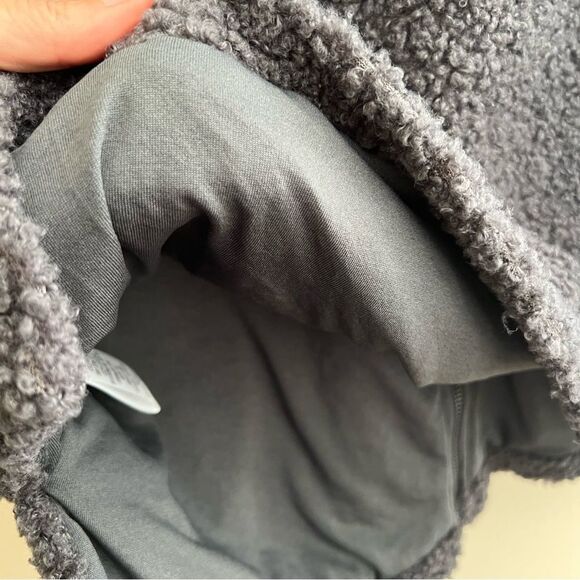 NWT UMGEE Teddy Vest Full Zip Jacket Fleece Gray Womens Medium Lined , Pockets! - Picture 6 of 11